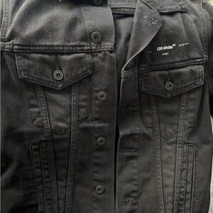 Brand New Off-White Black Denim Jacket